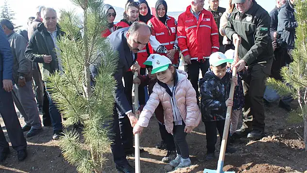 Konya'da 'Türkiye Yüzyılına Nefes' için 70 bin fidan toprakla buluştu
