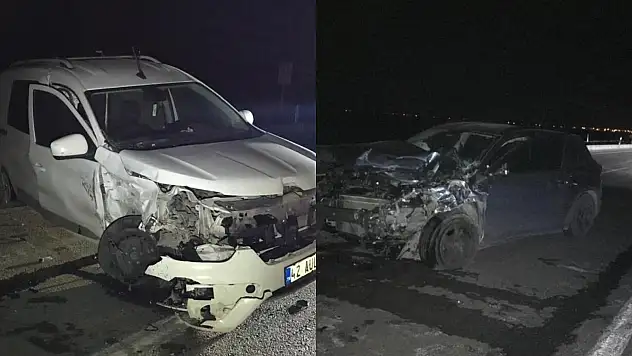 Konya'da üç araçlı trafik kazası: 6 yaralı