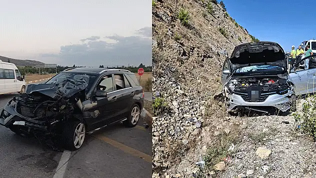 Konya'da üç ayrı trafik kazası meydana geldi: 6 kişi yaralandı