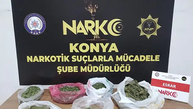 Konya'da uyuşturucu operasyonu: 3 gözaltı
