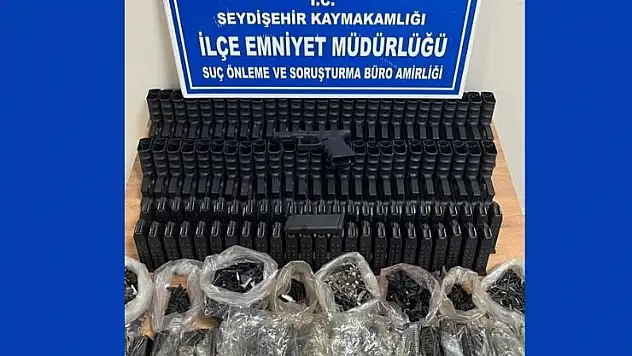 Konya'da valizinde tabanca parçaları bulunan zanlı tutuklandı