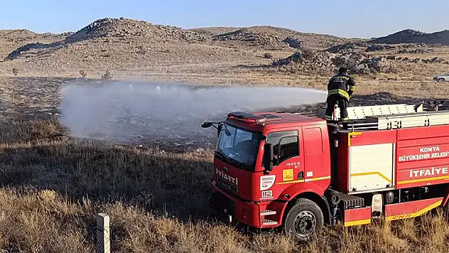 Konya'da yangın paniği