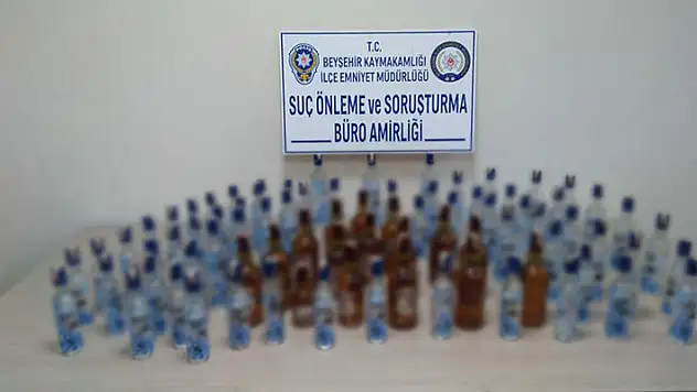 Konya'da yılbaşını fırsat bilip sahte içki üreten şahıslara operasyon