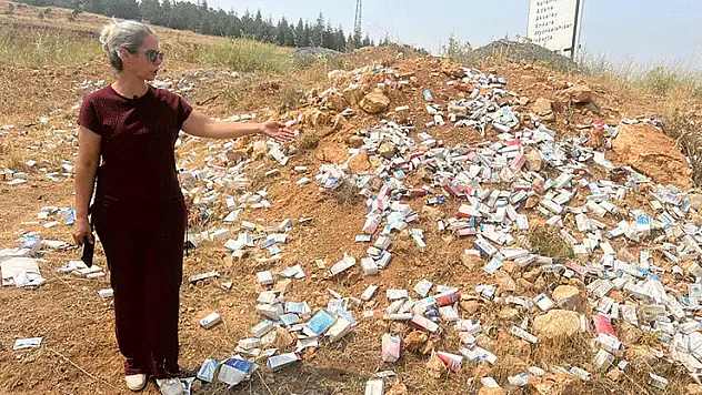 Konya'da yol kenarında çok sayıda kullanılmamış ilaç kutusu bulundu