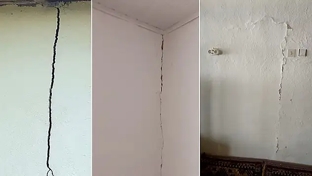 Konya'daki 5.2'lik depremde, 7 evde küçük çaplı çatlaklar oluştu