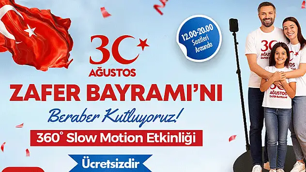 Konya'daki o AVM'de 30 Ağustos coşkusu