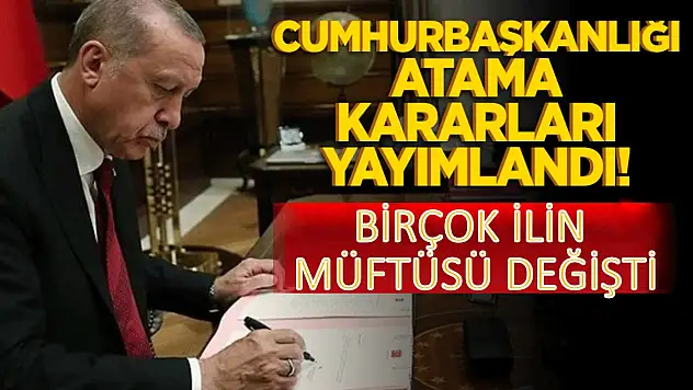 Konya'dan bir il müdürünün ataması yapıldı