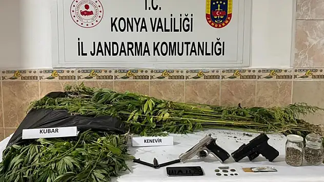 Konya'da tarihi eser ve uyuşturucu operasyonu