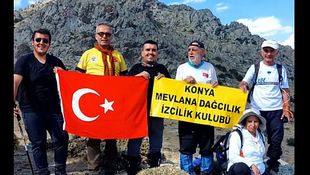 Konyalı dağcılar Hisar'a tırmandı