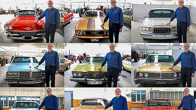 Konyalı iş insanı tutkunu olduğu klasik otomobillerden koleksiyon oluşturdu
