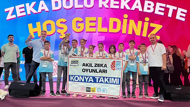 Konyalı öğrenciler,  Türkiye 7. Akıl ve Zeka Oyunları Finalleri'ne damga vurdu