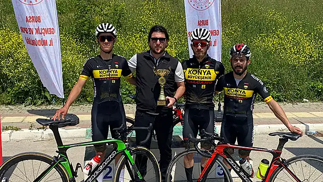 Konyalı pedallar Bursa'da fırtına gibi esti