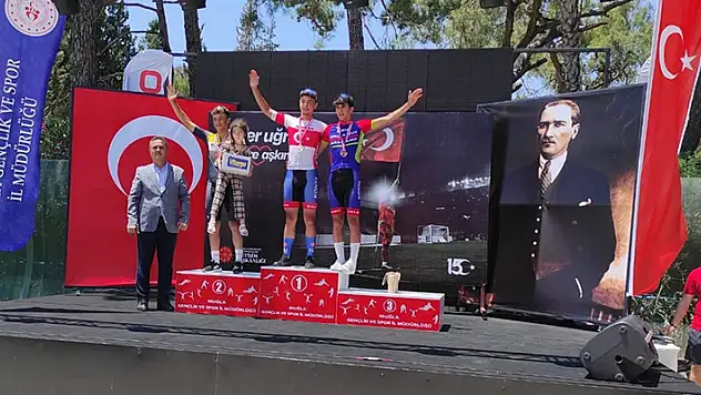 Konyalı pedallar Muğla'da kürsüye çıktı