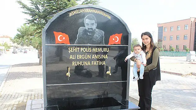 Konyalı şehidin eşi çeşme yaptırdı