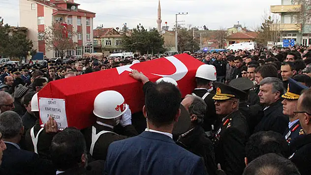 Konyalı şehit son yolculuğuna uğurlandı