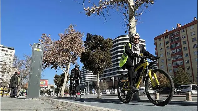 Konyalının ulaşım tercihi bisiklet oldu