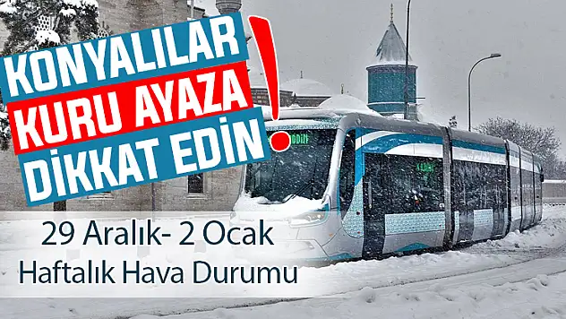Konya'nın meşhur kuru ayazı geri dönüyor! Konya için haftalık hava durumu