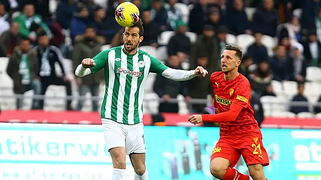 Konyaspor 1 - Göztepe 1 ( ilk yarı sonucu )