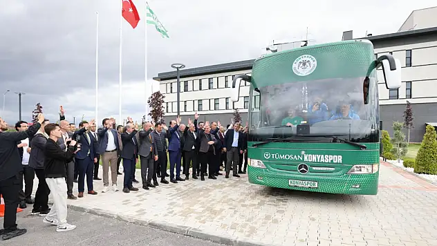 Konyaspor, Antalya'ya uğurlandı! Dönüşünüz kupayla olsun