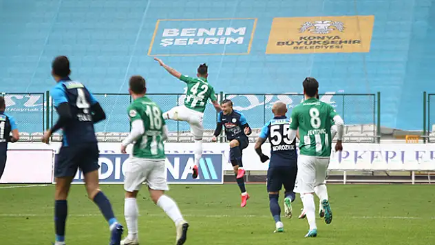 Konyaspor avantajını kullanamadı: Berabere kaldı