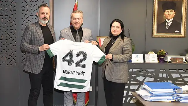Konyaspor Başkanı Korkmaz'dan İl Milli Eğitim'e ziyaret
