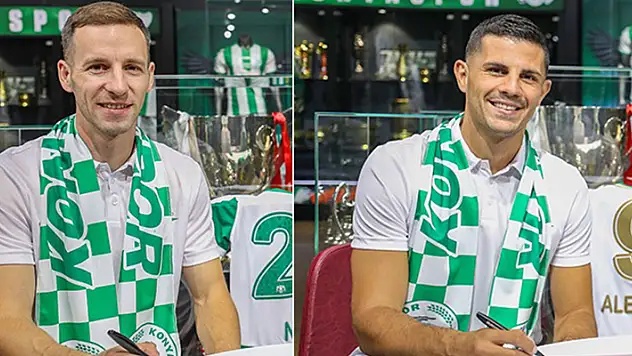 Konyaspor'da Aleksic ve Boranijasevic imzayı attı