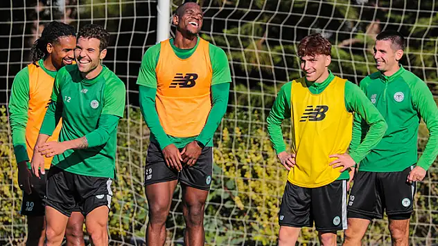 Konyaspor'da neşeli antrenman