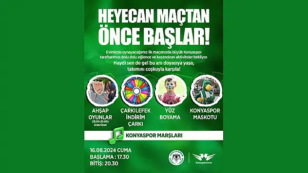 Konyaspor'da sürpriz etkinlikler Galatarasay maçıyla başlıyor