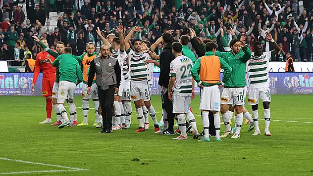 KONYASPOR'DA TEK YOL GALİBİYET
