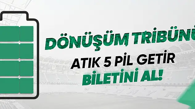 Konyaspor'dan 5 adet dönüştürülebilir pil getirene maç bileti