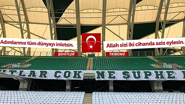 Konyaspor'dan alkışlanacak 'Şehitler Tribünü' kararı