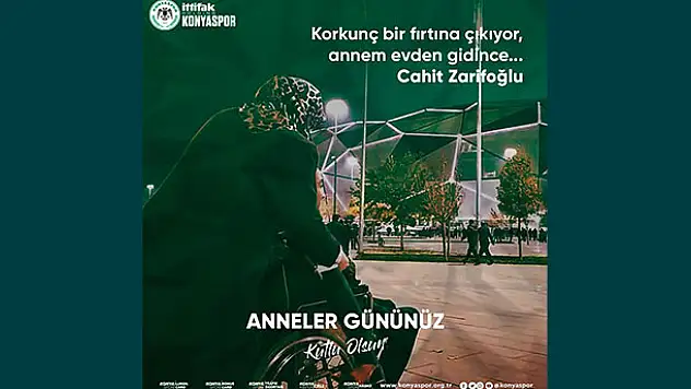 Konyaspor'dan Anneler Günü mesajı
