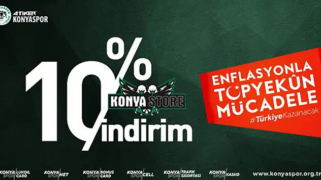 Konyaspor'dan enflasyonla mücadeleye destek