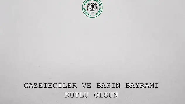 Konyaspor'dan kutlama mesajı