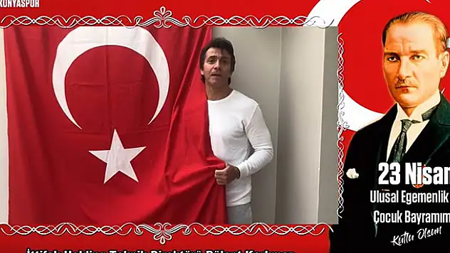 Konyaspor'dan sağlık çalışanlarının çocuklarıyla 23 Nisan klibi