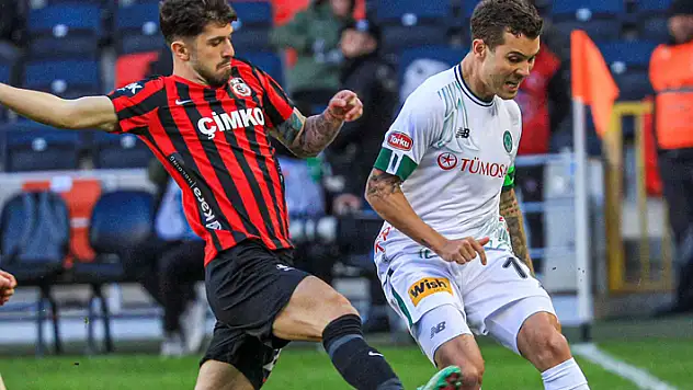 Konyaspor Gaziantep'te 1 puana razı oldu
