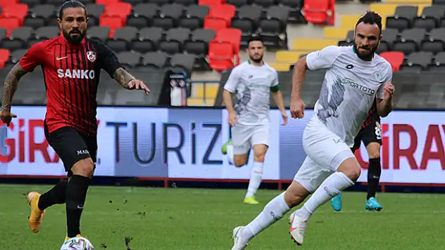 Konyaspor Gaziantep'ten puan alamadı