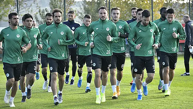 Konyaspor, Gençlerbirliği maçı hazırlıklarını tamamladı
