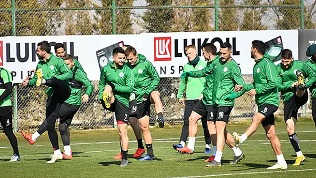 Konyaspor, Göztepe hazırlıklarına devam etti