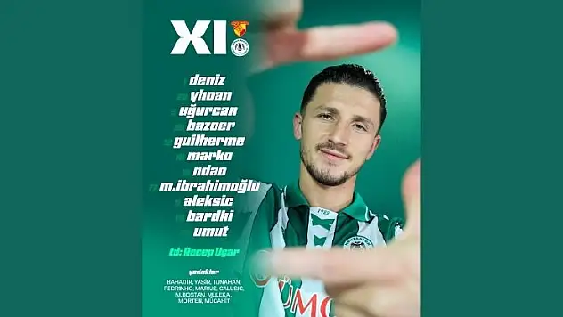Konyaspor, Göztepe maçı 11'i belli oldu