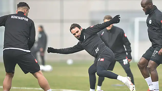 Konyaspor, Göztepe maçının son çalışmasını yaptı