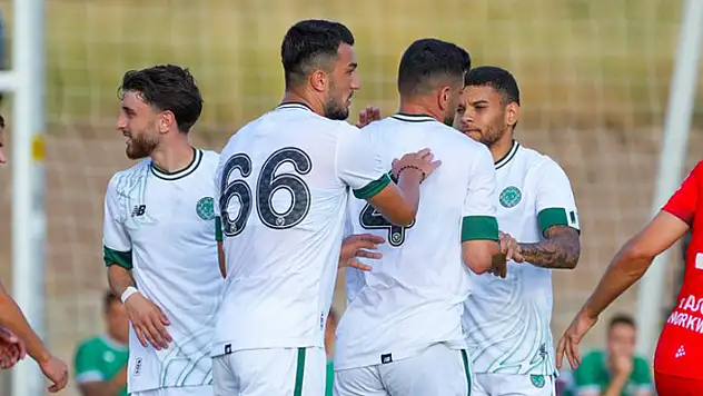 Konyaspor ilk hazırlık maçından galibiyetle ayrıldı: 3-2