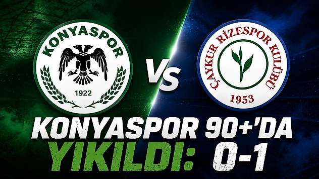 Konyaspor, 90+'da yıkıldı: 0-1