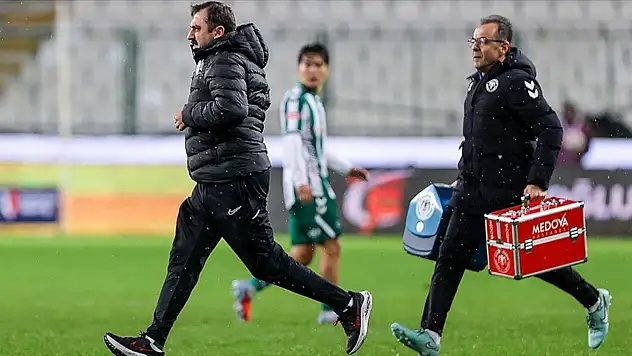 Konyaspor-Rizespor maçında ilginç olay