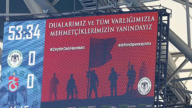 Konyaspor taraftarı Afrin'i unutmadı