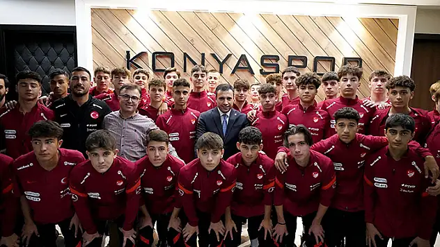 Konyaspor, U15 Millî Takımı'nı ağırladı