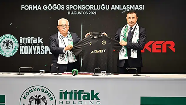 Konyaspor'un forma göğüs sponsoru Atiker