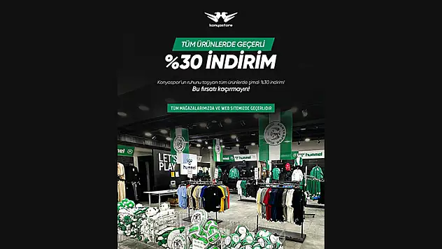 Konyaspor ürünlerine indirim geldi