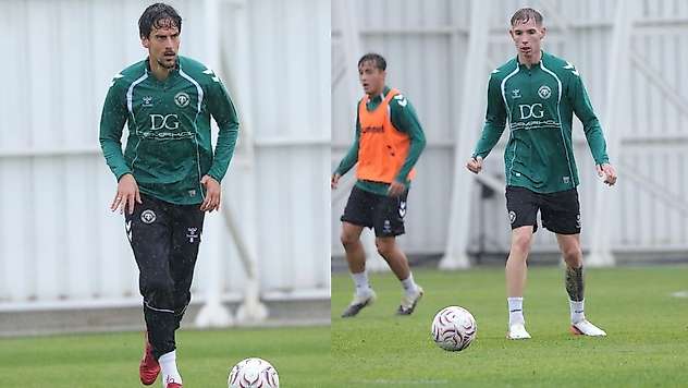 Konyaspor yağmur altında çalıştı