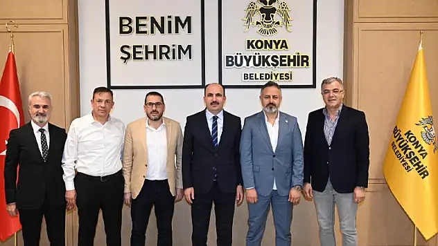 Konyaspor yönetiminden Başkan Altay'a hayırlı olsun ziyareti 